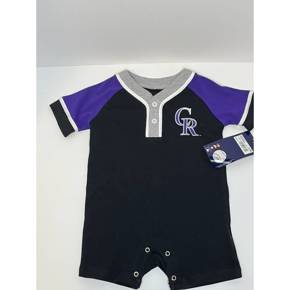 Colorado Rockies 6/9 Mo Baby Outfit MLB Baseball Tri Color NWT